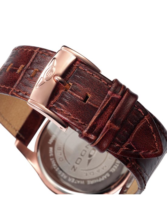 Reloj Sandoz Classic & Slim 81359-90 suizo piel marrón
