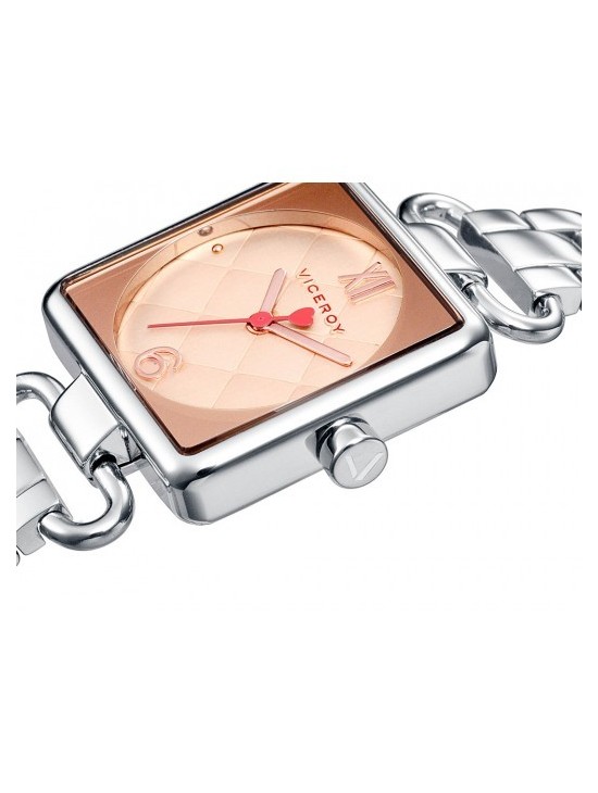 Viceroy Orologio Analogico Unisex Modello 42414-93 - Quadrante Multicolore, Bracciale In Metallo, Vetro Minerale
