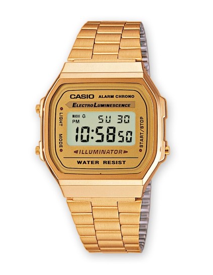 Reloj Casio Retro Unisex A168WG-9EF - ¡Envío Gratis!