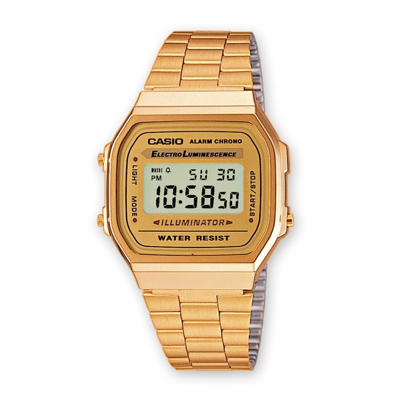 Reloj Casio Retro Unisex A168WG-9EF - ¡Envío Gratis!