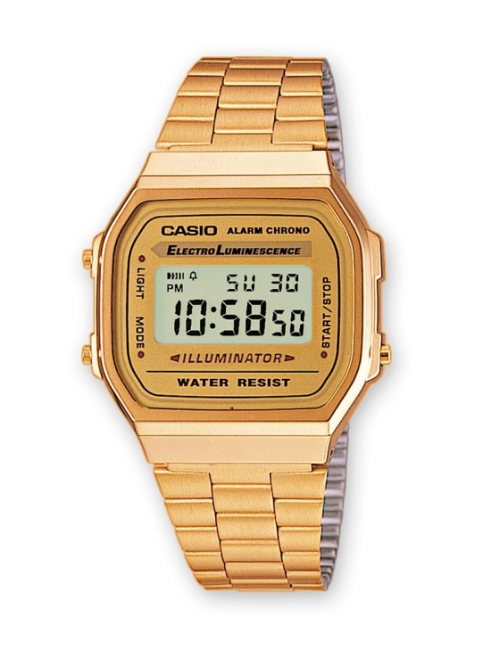 Reloj Casio Retro Unisex A168WG-9EF - ¡Envío Gratis!