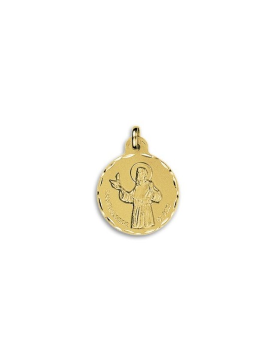 Medalla San Francisco de Asís Oro 18k - Compra Ahora