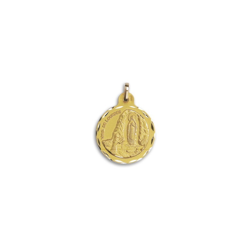 18k Gold Virgin of Lourdes Medal – Shop Now