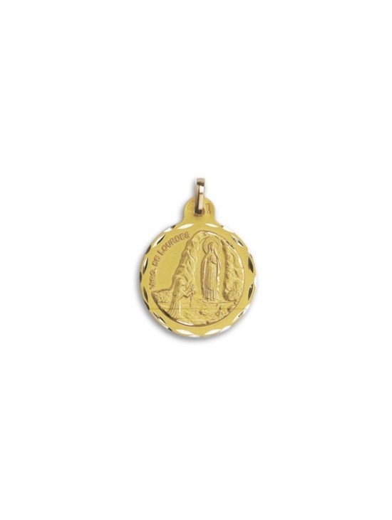 Medalha Nossa Senhora de Lourdes Ouro 18k - Compre Aqui