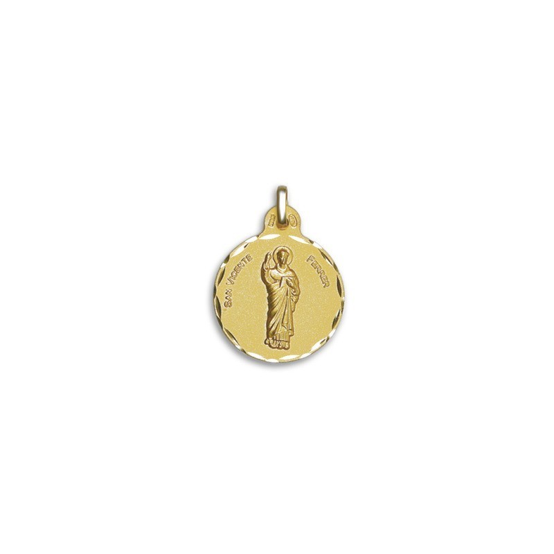 Medalla San Vicente Ferrer Oro 18k - Comprar Online