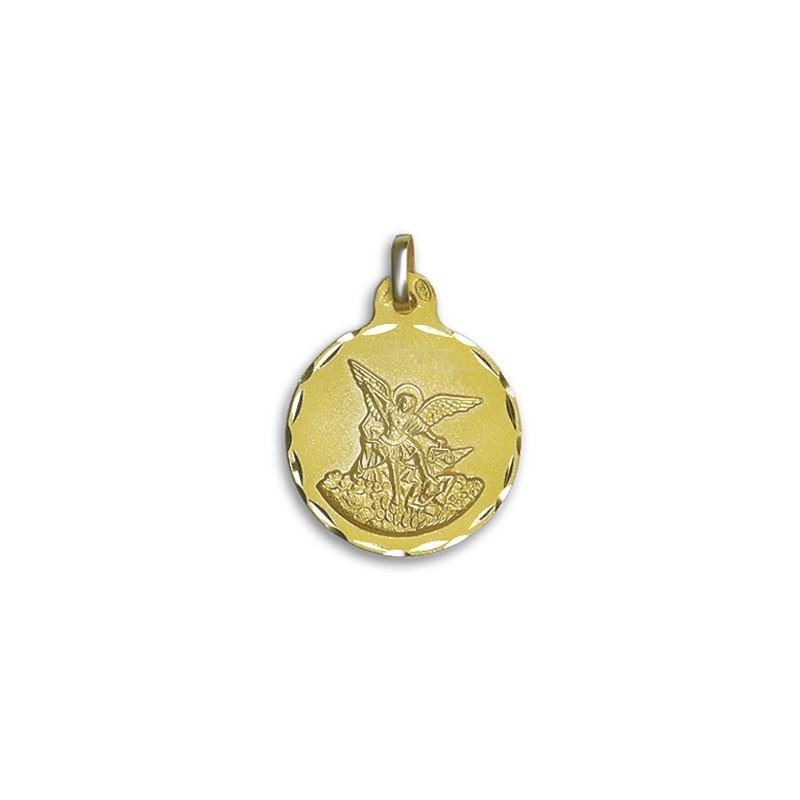 Medalla Arcangel San Miguel Oro 18k + Envío Gratis
