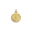 Medalla de la Virgen de Fátima de 21mm en Oro 18k