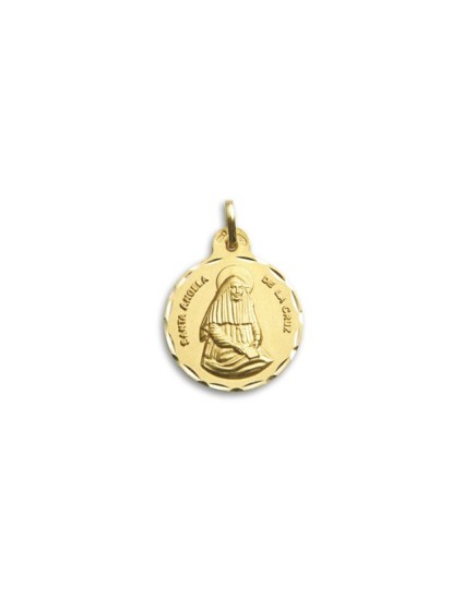 Medalla Santa Angela de la Cruz Oro 18k - Comprar Online