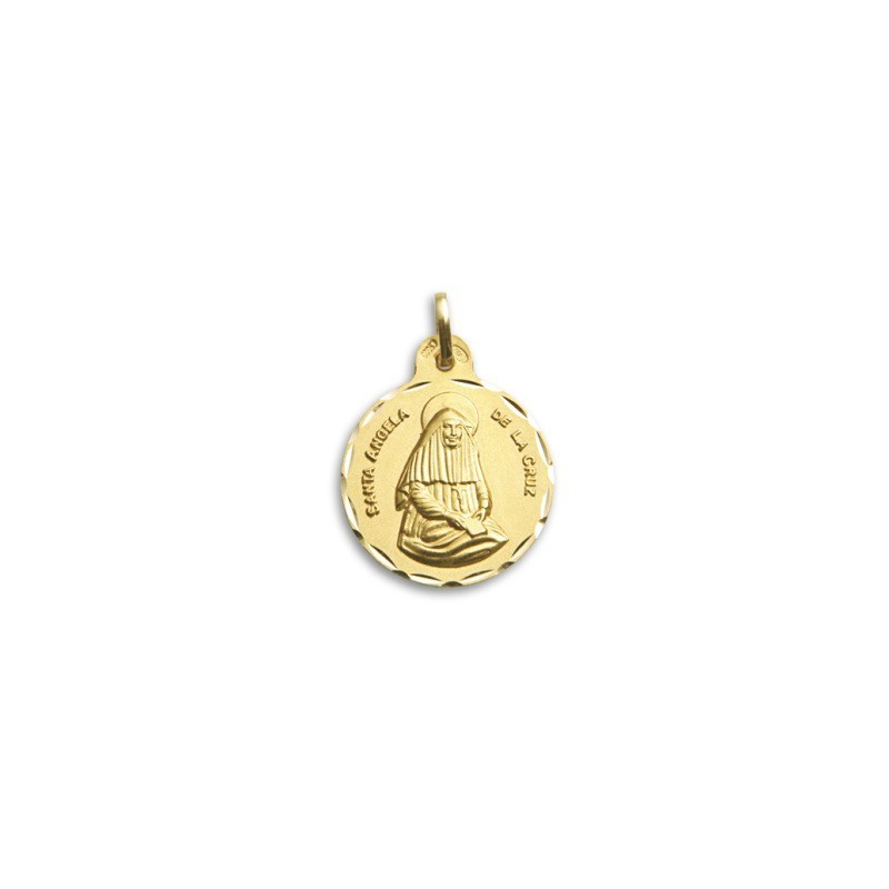 Medalla Santa Angela de la Cruz Oro 18k - Comprar Online