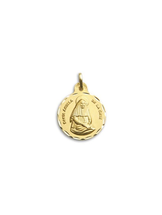Medalla Santa Angela de la Cruz Oro 18k - Comprar Online