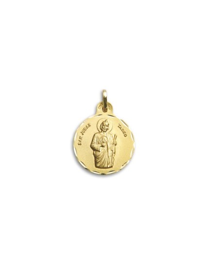 Medalla San Judas Tadeo Oro 18k - Precio Online