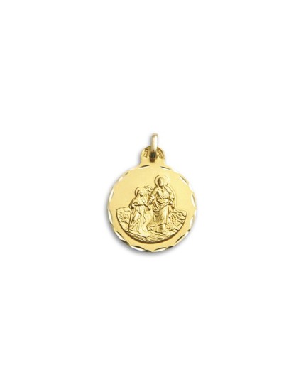 Medalla Patriarca San Joaquin Oro 18k + Envío Gratis