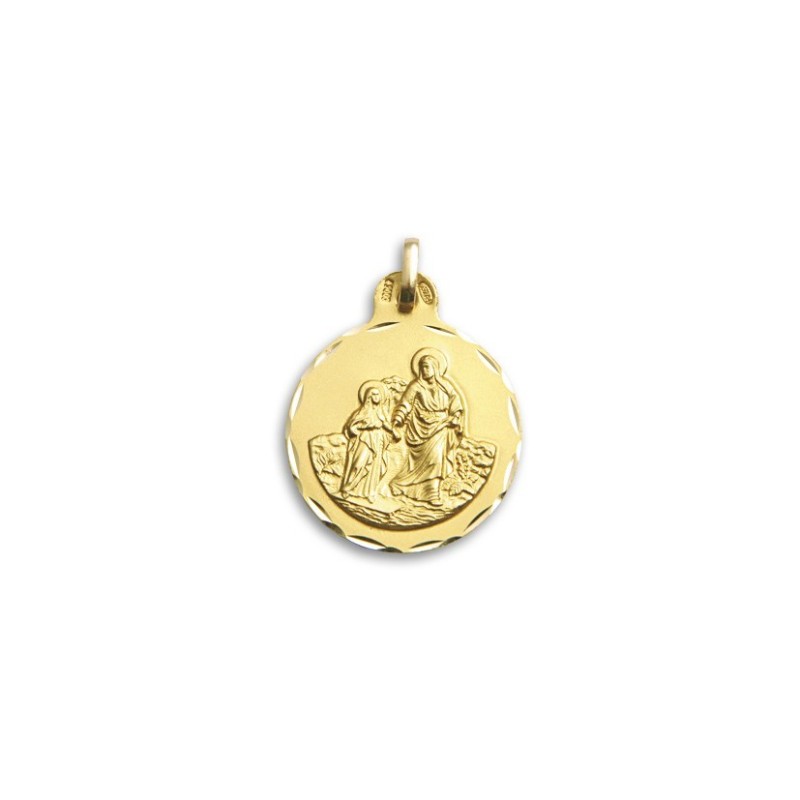Medalla Patriarca San Joaquin Oro 18k + Envío Gratis