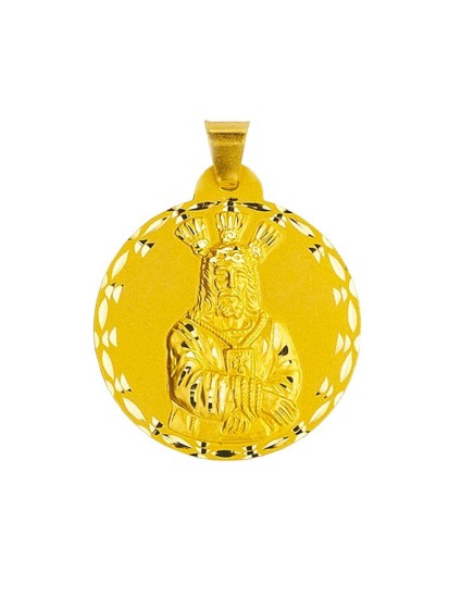 Medalha Redonda Jesus Cativo Ouro 18k - Envio Rápido Garantido