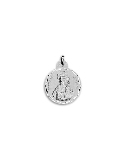 Medalha Redonda Apóstolo Santiago Prata 925 - Compre Já!