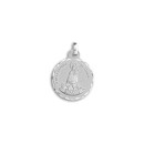 Medalla de la Caridad del Cobre de Cuba de 21mm en Plata de Ley 925 mls