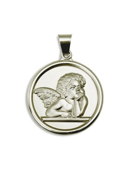 Angelito Querubin Grande Plata 39 mm - ¡Compra Ahora!