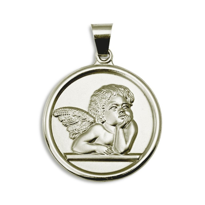 Angelito Querubin Grande Plata 39 mm - ¡Compra Ahora!