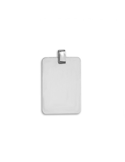 Sterling Silver 925 Plain Round Medal 33mm Pendant