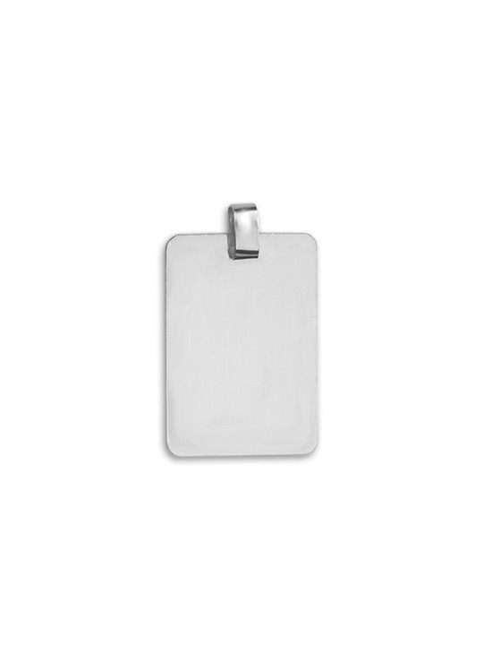 Sterling Silver 925 Plain Round Medal 33mm Pendant