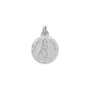 Medalla de la Virgen de Begoña de Bilbao Redonda Plata de Ley 925 mls