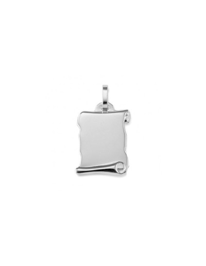 Medalha Pergaminho Lisa Prata 925 - Joyería Pergaminho