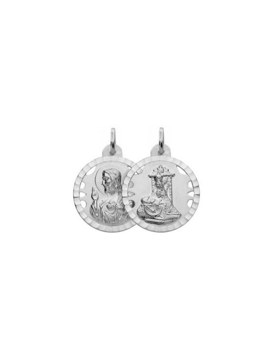 Medalla Angustias - Sagrado Corazón Calada Plata | Joyería Parejo