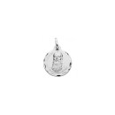 Medalla Redonda de Fray Leopoldo de Alpandeire en Plata de Ley 925 mls