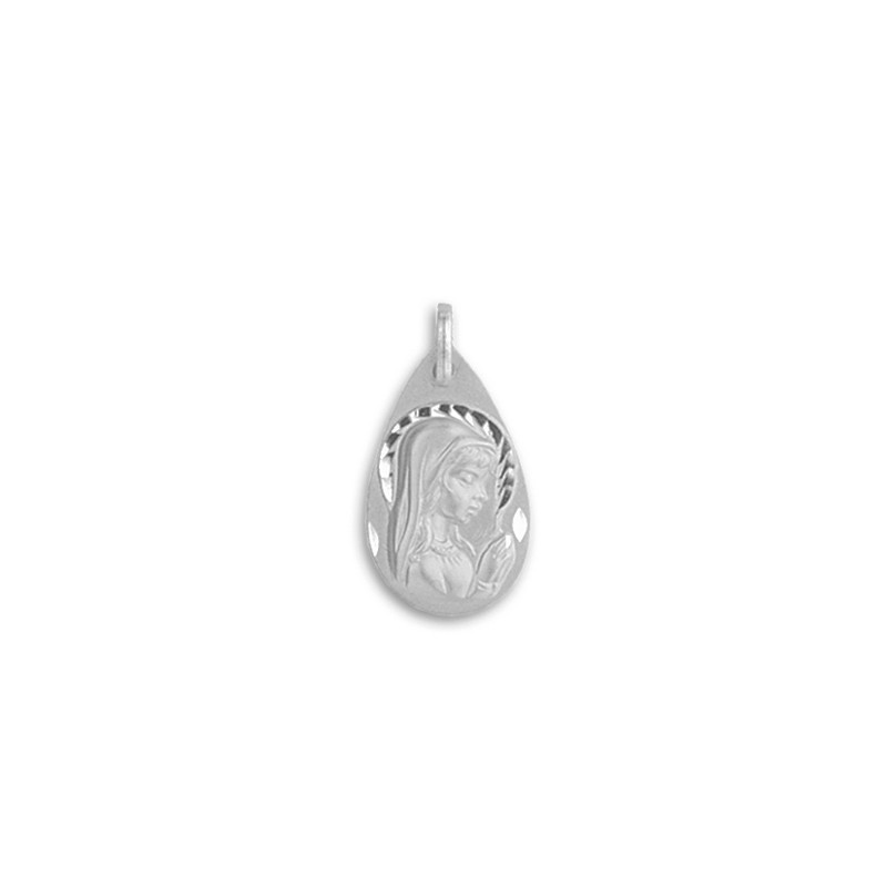 Medalla Lágrima Virgen Niña Plata 925 - Compra Online