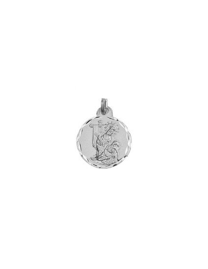 Medalla Redonda Virgen de la Caridad Plata de Ley | Joyería Parejo
