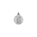 Medalla Redonda de la Virgen de la Caridad en Plata de Ley 925 mls