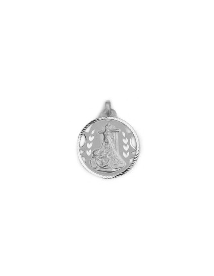 Virgin of Angustias Medal Granada 925 Silver + Free Shipping