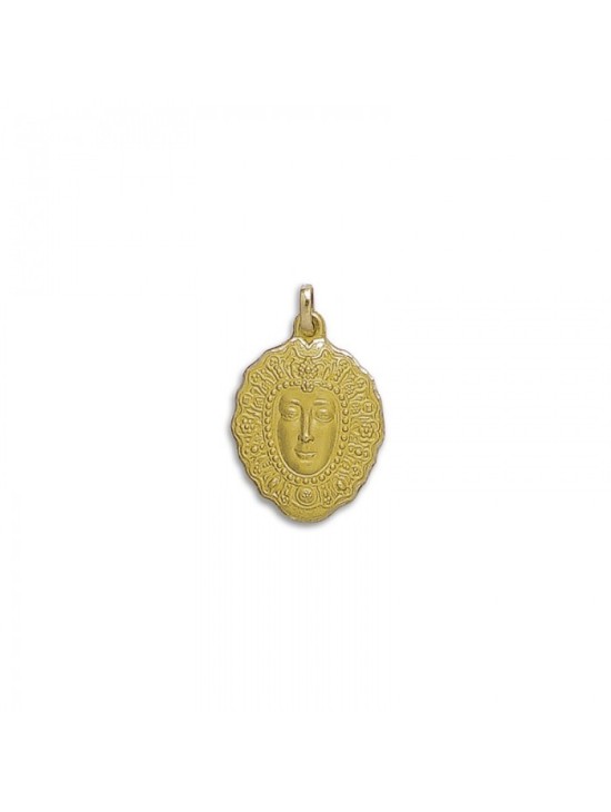 Medalla Virgen del Rocio Oro 18k - Compra Aquí