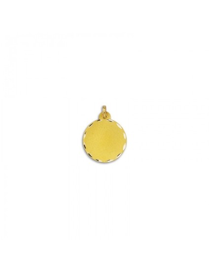 Medalla Redonda Lisa Oro 18k