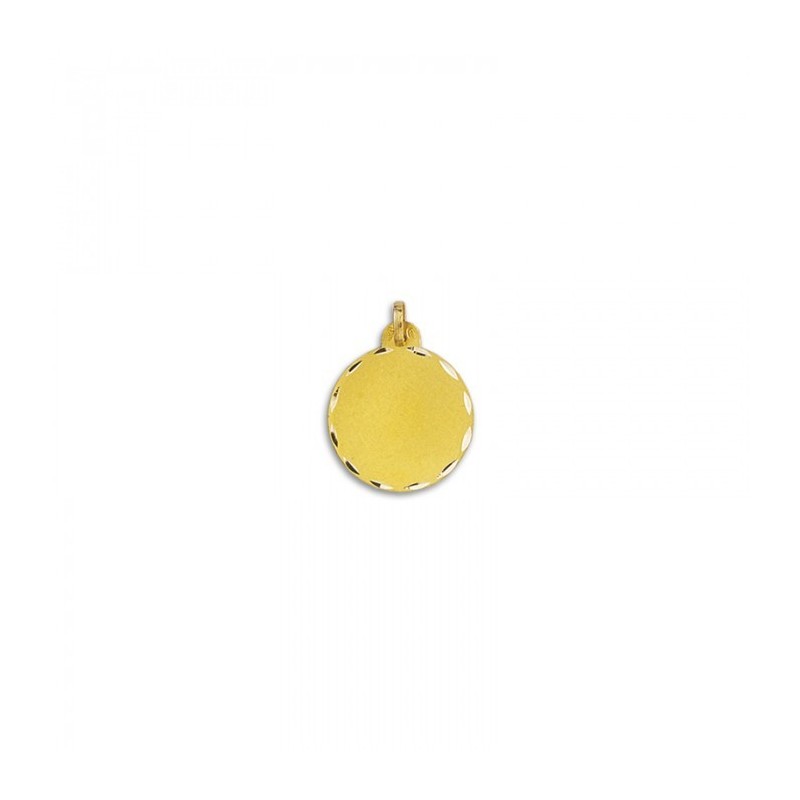Medalla Redonda Lisa Oro 18k