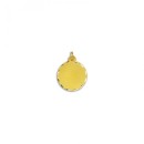 Medalla Redonda Lisa Oro 18k