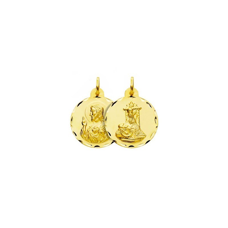 Medalla Escapulario Virgen Angustias Granada Oro 18k | Joyería Parejo