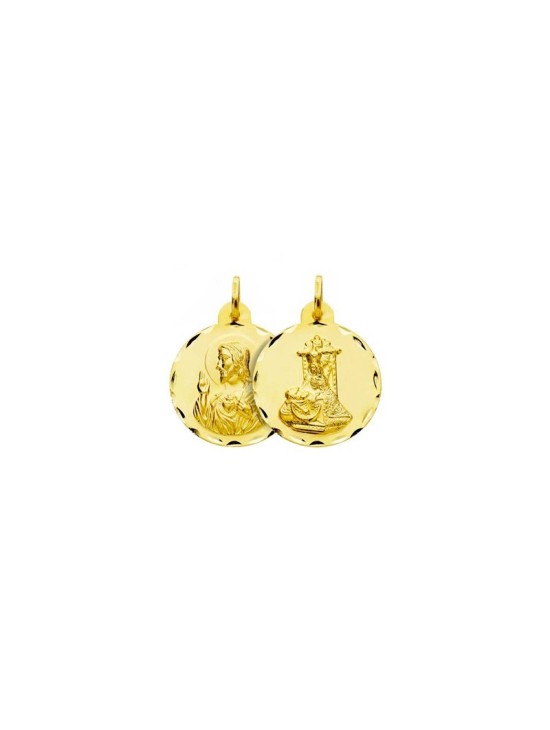 Medalla Escapulario Virgen Angustias Granada Oro 18k | Joyería Parejo