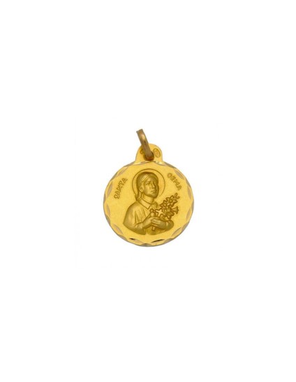 Medalha Santa Gema Galgani Ouro 18k - Compre Online Aqui