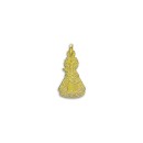 Medalla de la Virgen de Guadalupe de Cáceres Silueta en Oro 18k