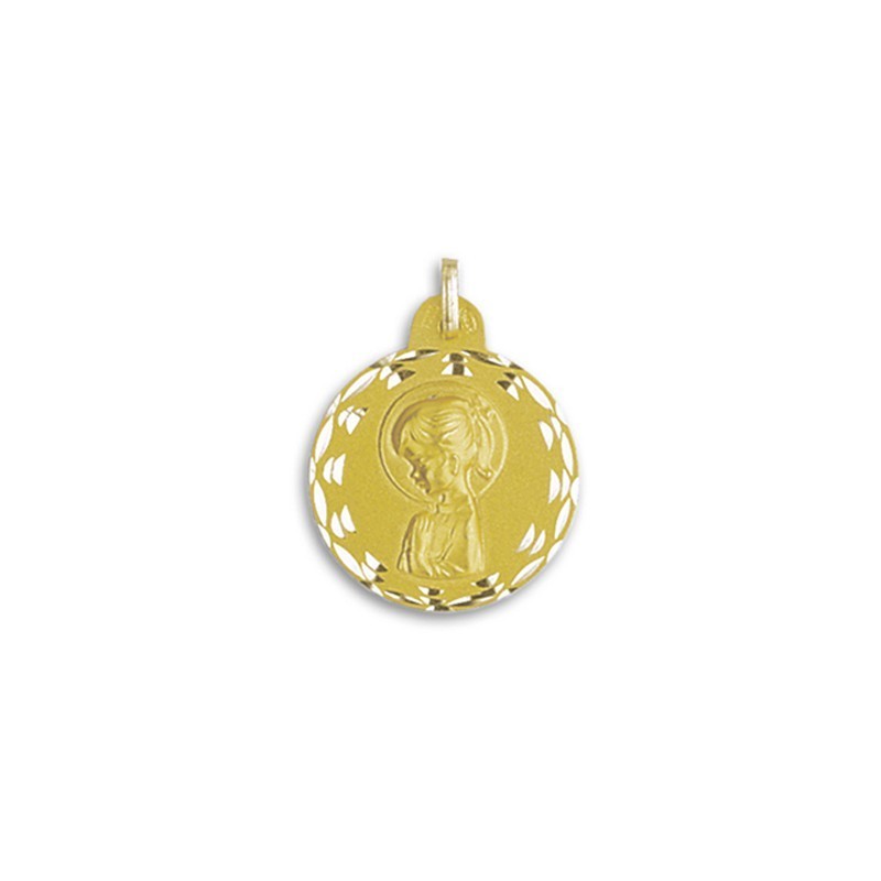 Medalha Virgem Menina Ouro 18k | Compre Aqui Online