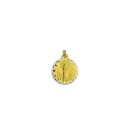 Medalla de la Virgen del Pilar de Zaragoza Redonda Oro 18k