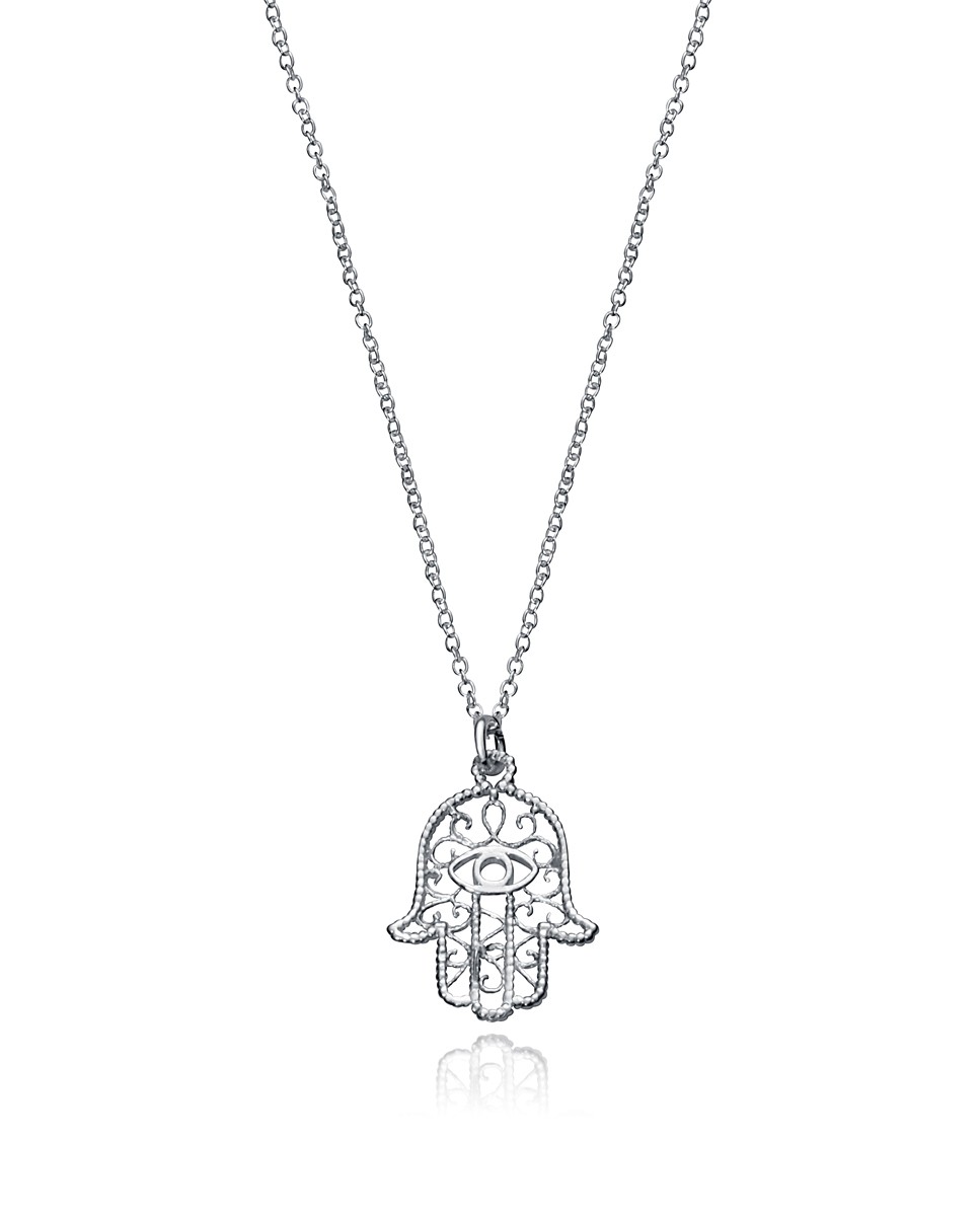Collana Viceroy Mod.80008 C01000 - Acciaio, Argento, Lunghezza 80 Cm, Ciondolo 58 Mm, Da Donna