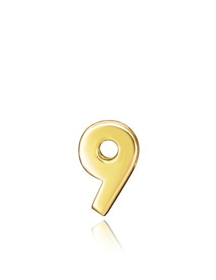 Sterling Silver Number 9 Pendant - 925 Silver Jewelry Buy Now