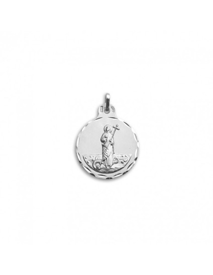 Round Saint Marta Medal 925 Silver - Shop Now