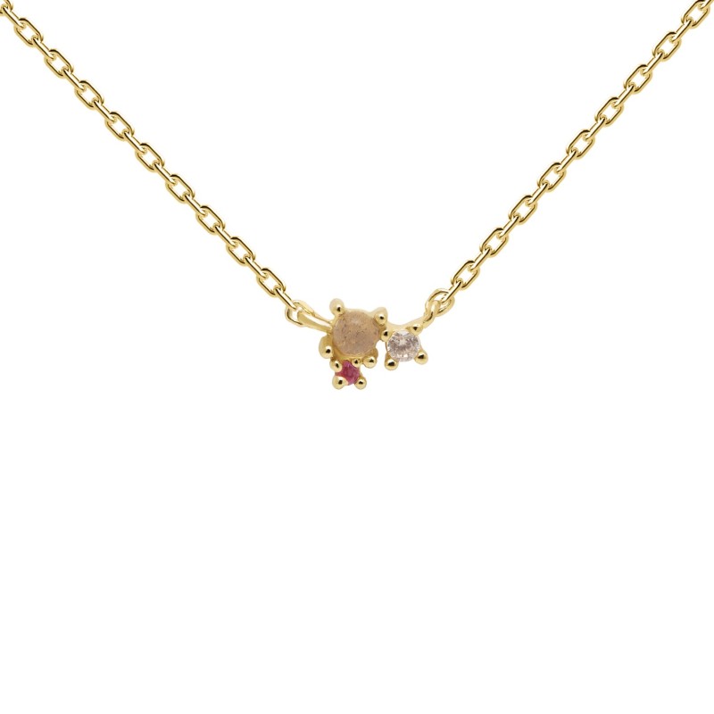 Collar P D Paola Rosé Blush Plata Dorada - ¡Envío Gratis!