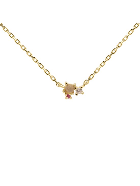 Collar P D Paola Rosé Blush Plata Dorada - ¡Envío Gratis!