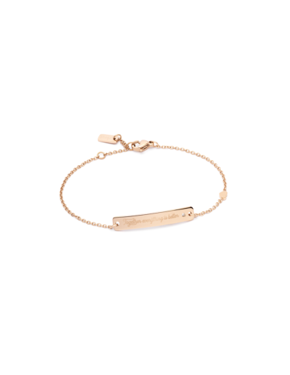 PULSERA MR WONDERFUL Wonderful Words - ROSEGOLD | Joyería Parejo