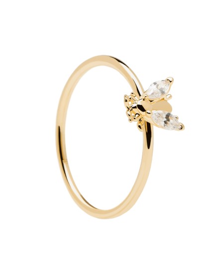 Anillo P D Paola Buzz Plata Dorado Talla 14 + Compra Ahora