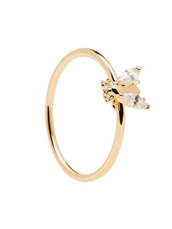 Anillo P D Paola Buzz Plata Dorado Talla 14 + Compra Ahora